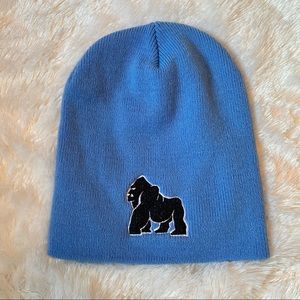 Blue gorilla beanie